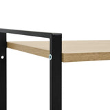 vidaXL Bookcase with 2 shelves 52x28x59 cm engineered wood black