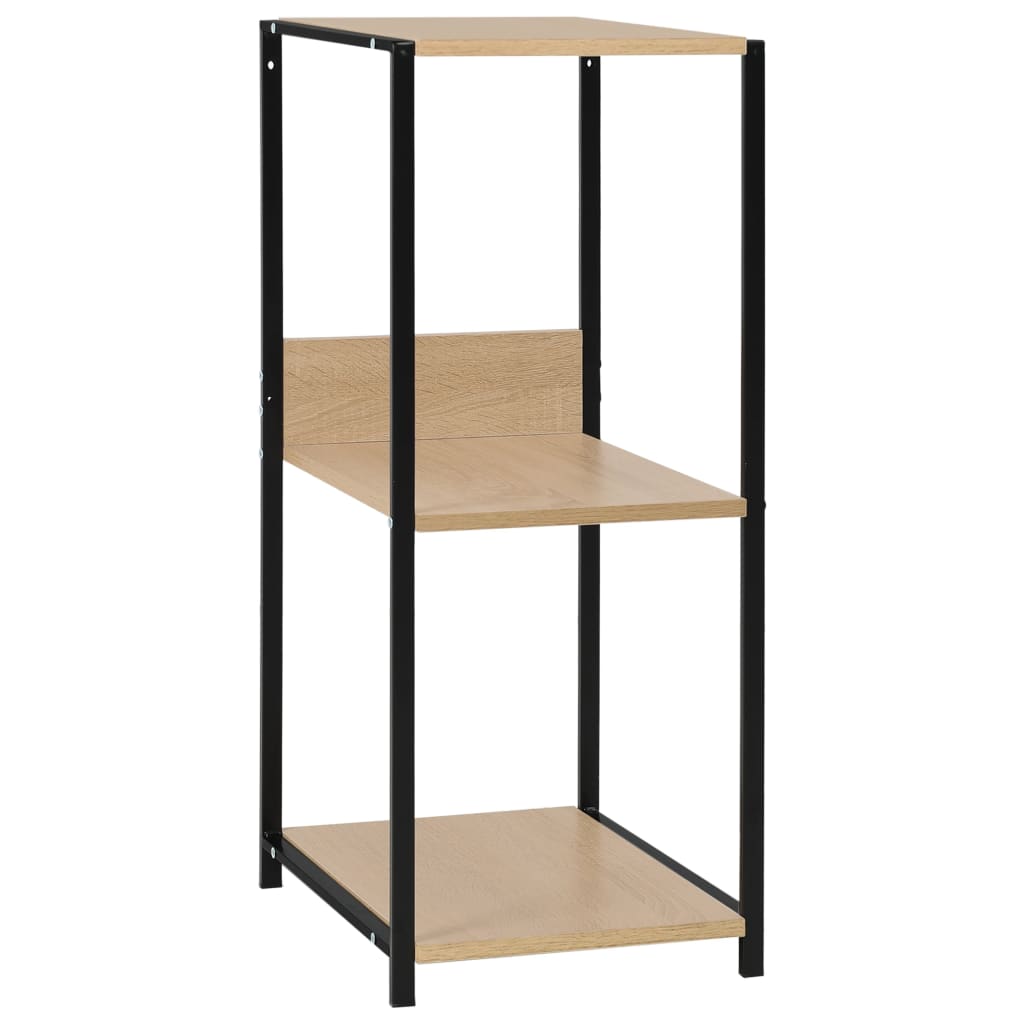 vidaXL Boekenkast 33,5x39,6x79,7 cm bewerkt hout zwart