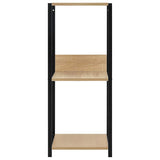 vidaXL Boekenkast 33,5x39,6x79,7 cm bewerkt hout zwart
