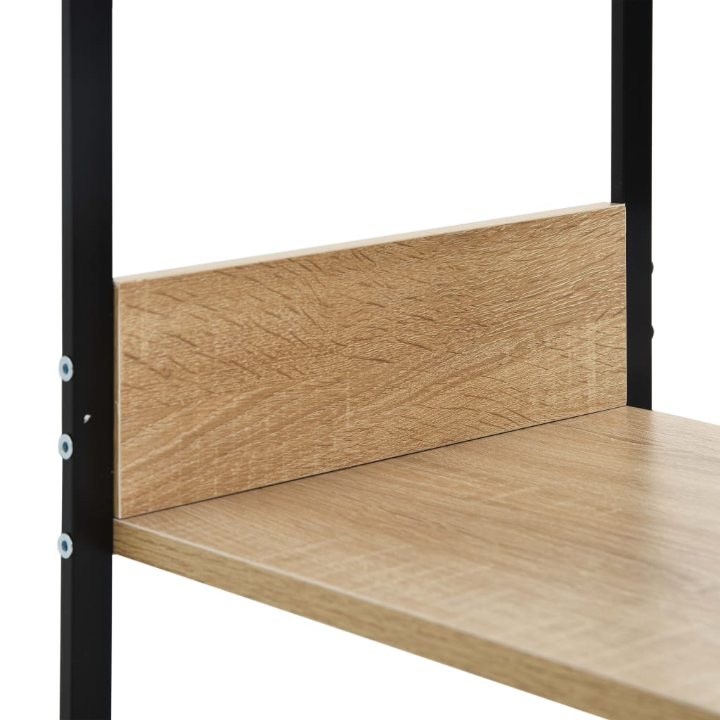 vidaXL Boekenkast 33,5x39,6x79,7 cm bewerkt hout zwart