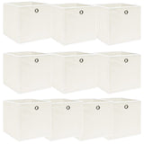 vidaXL Storage Boxes with Lid 4 pcs 32x32x32 cm Fabric Black