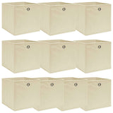 vidaXL Storage Boxes with Lid 4 pcs 32x32x32 cm Fabric Black