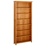 vidaXL Bookcase with 3 Shelves 70x22.5x82 cm Solid Oak Wood