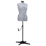 vidaXL Mannequin Adjustable Female Size 33-40 S Grey
