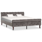 vidaXL Bed Frame velvet black 90x200 cm