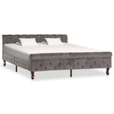 vidaXL Bed Frame velvet black 90x200 cm