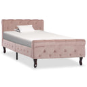 vidaXL Bedframe fluweel zwart 90x200 cm