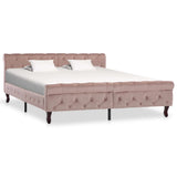 vidaXL Bed Frame velvet black 90x200 cm