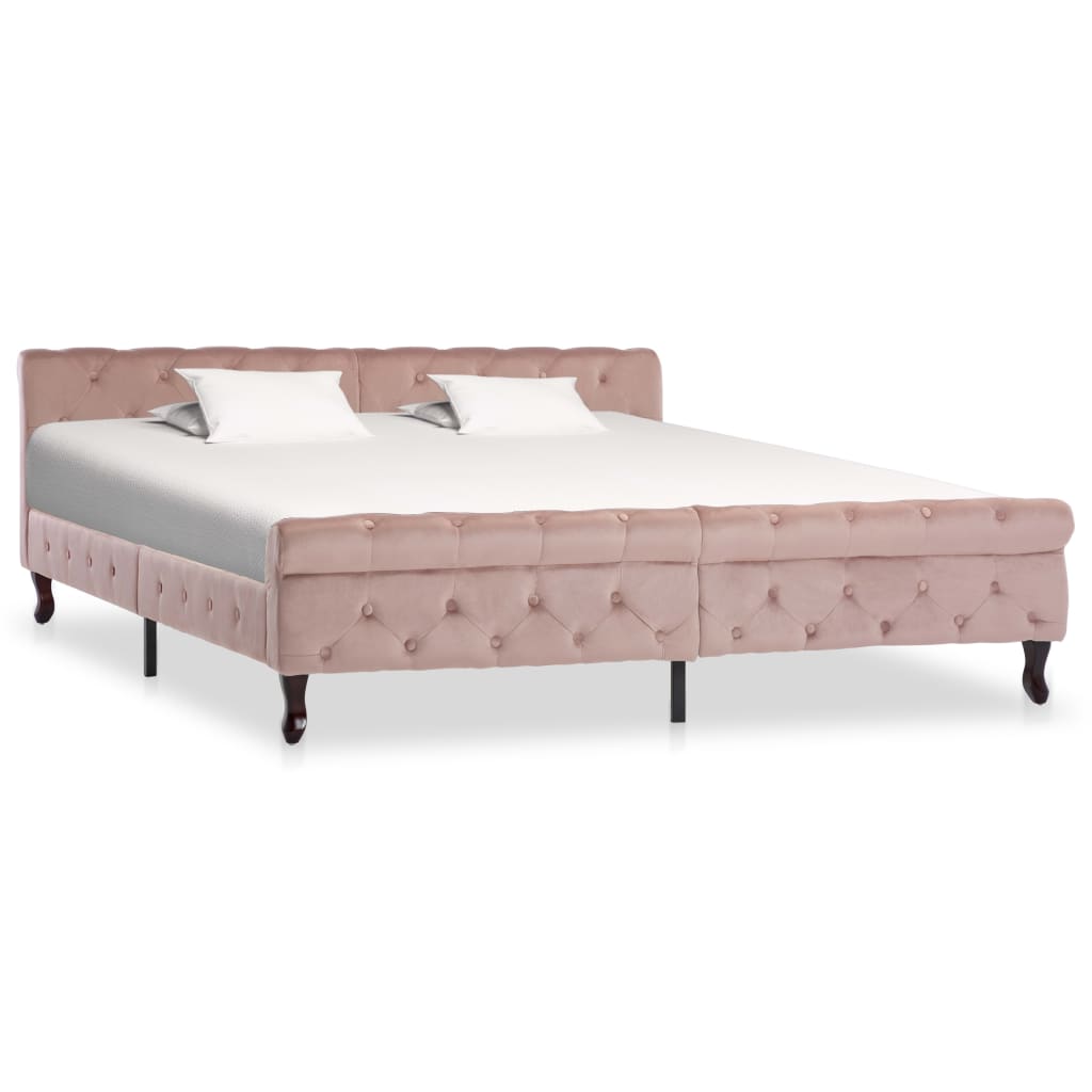 vidaXL Bed Frame velvet black 90x200 cm