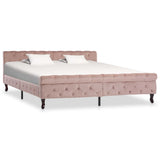 vidaXL Bed Frame velvet black 90x200 cm