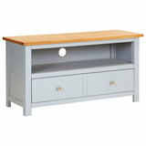 vidaXL Tv-meubel 120x35x48 cm massief eikenhout