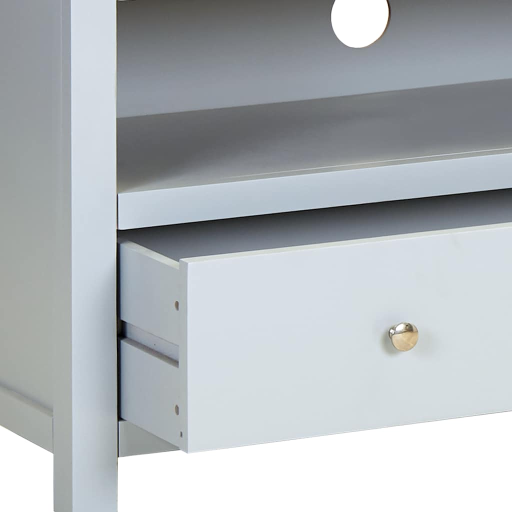 vidaXL Tv-meubel 120x35x48 cm massief eikenhout