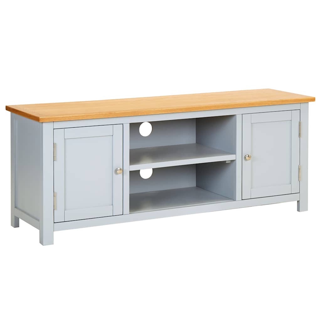vidaXL Tv-meubel 120x35x48 cm massief eikenhout