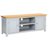 vidaXL Tv-meubel 120x35x48 cm massief eikenhout