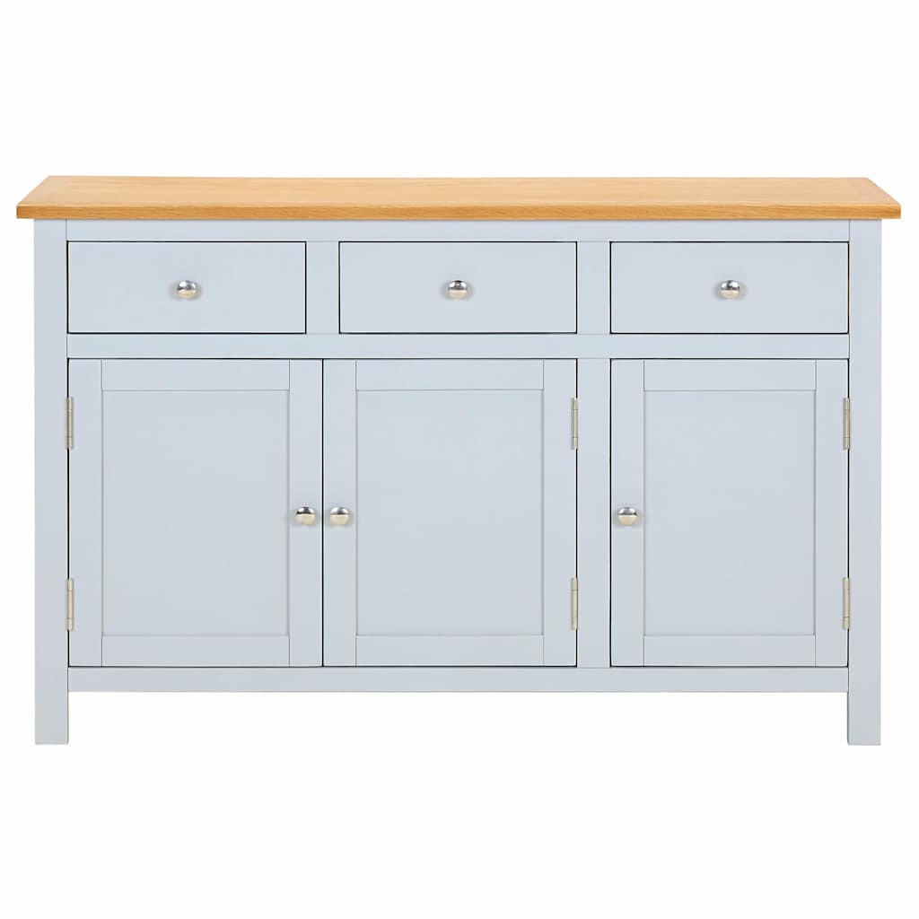 vidaXL Dressoir 110x33,5x70 cm massief eikenhout