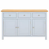 vidaXL Dressoir 110x33,5x70 cm massief eikenhout