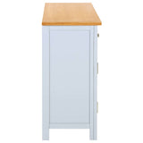 vidaXL Dressoir 110x33,5x70 cm massief eikenhout