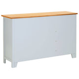 vidaXL Dressoir 110x33,5x70 cm massief eikenhout