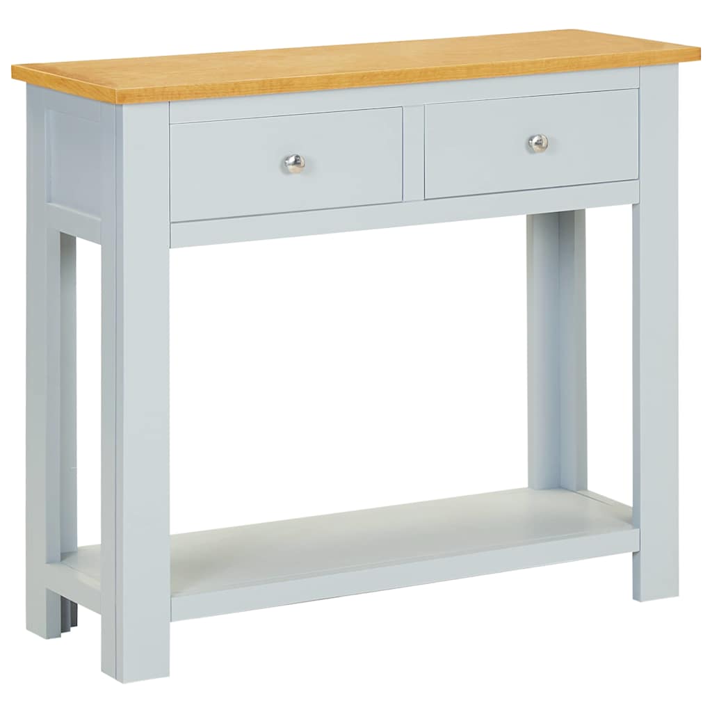 vidaXL Wandtafel 118x35x77 cm massief eikenhout