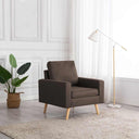 vidaXL Fauteuil stof lichtgrijs