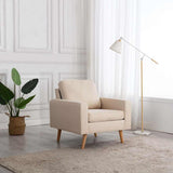 vidaXL Fauteuil stof lichtgrijs