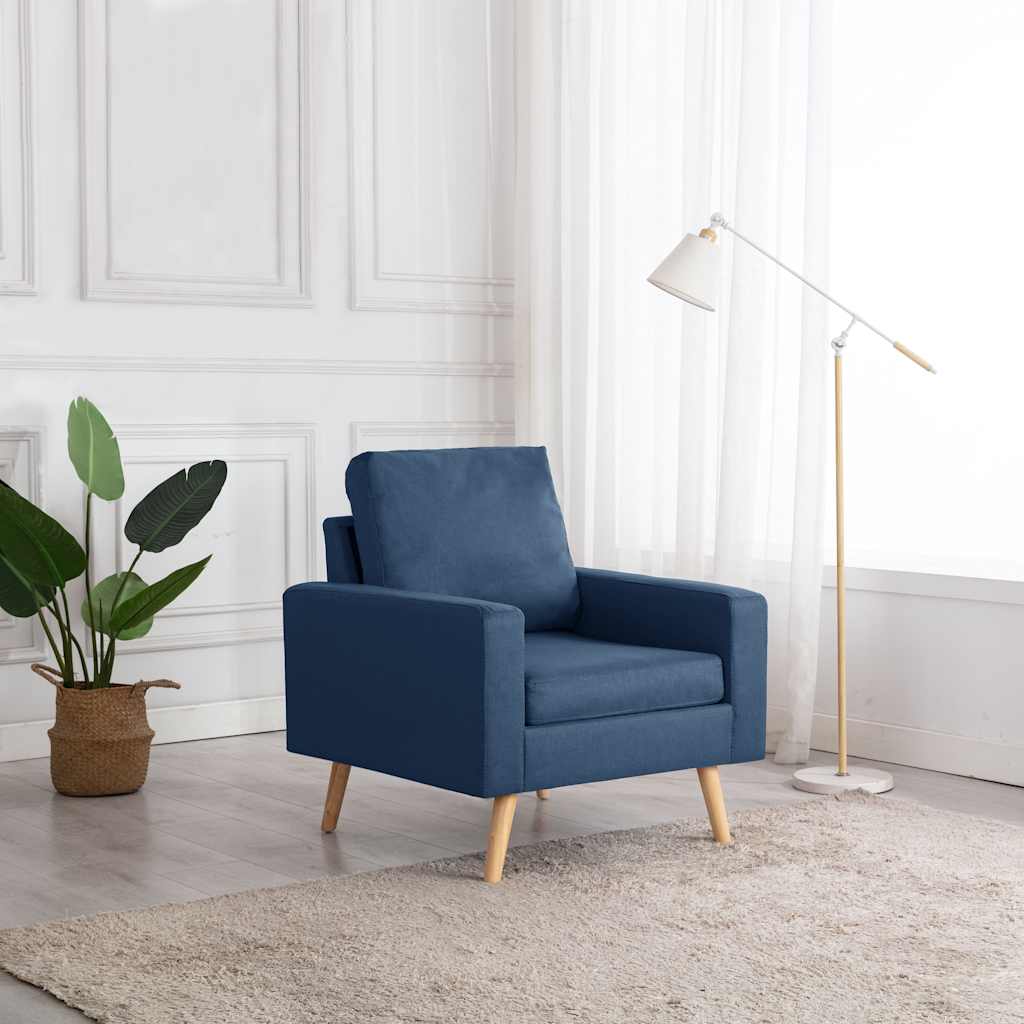 vidaXL Fauteuil stof lichtgrijs
