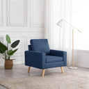 vidaXL Fauteuil stof lichtgrijs