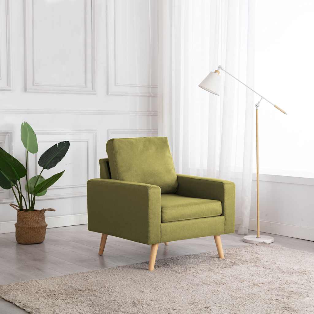 vidaXL Fauteuil stof lichtgrijs