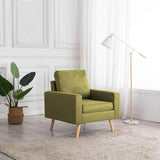 vidaXL Fauteuil stof lichtgrijs