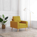 vidaXL Fauteuil stof lichtgrijs