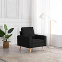 vidaXL Fauteuil stof lichtgrijs