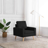 vidaXL Fauteuil stof lichtgrijs