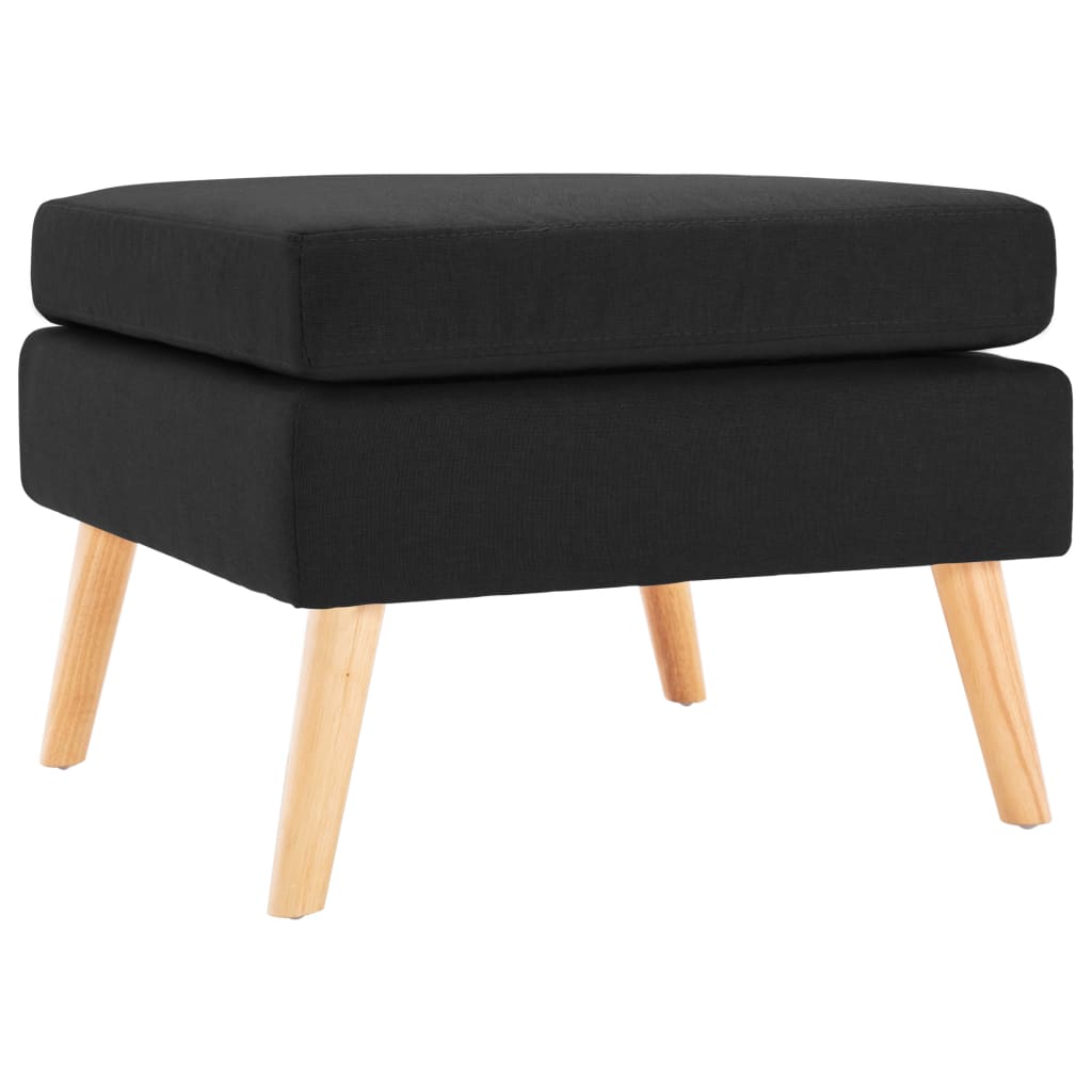 vidaXL Footstool fabric light grey