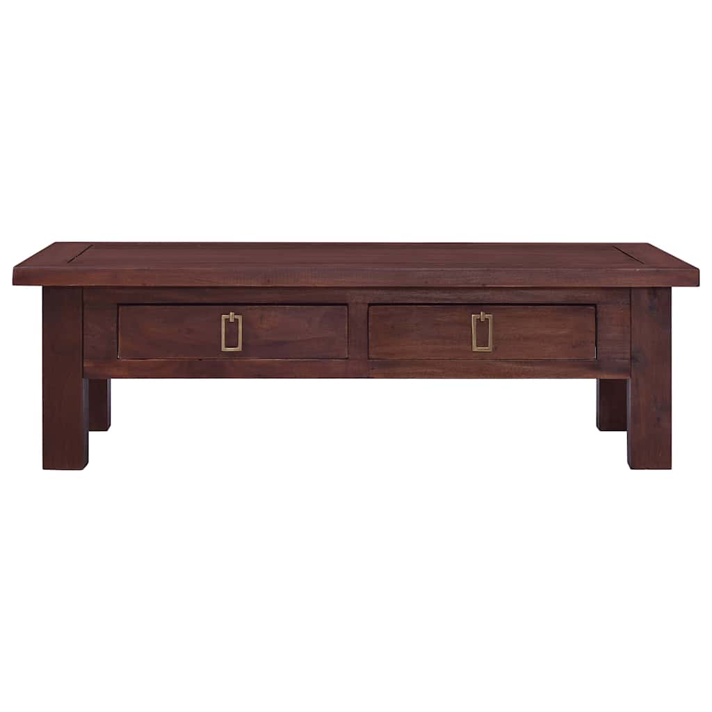 vidaXL Coffee Table 100x50x30 cm Solid Mahogany Wood Classic Brown