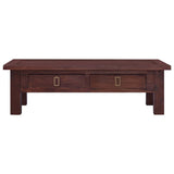 vidaXL Coffee Table 100x50x30 cm Solid Mahogany Wood Classic Brown