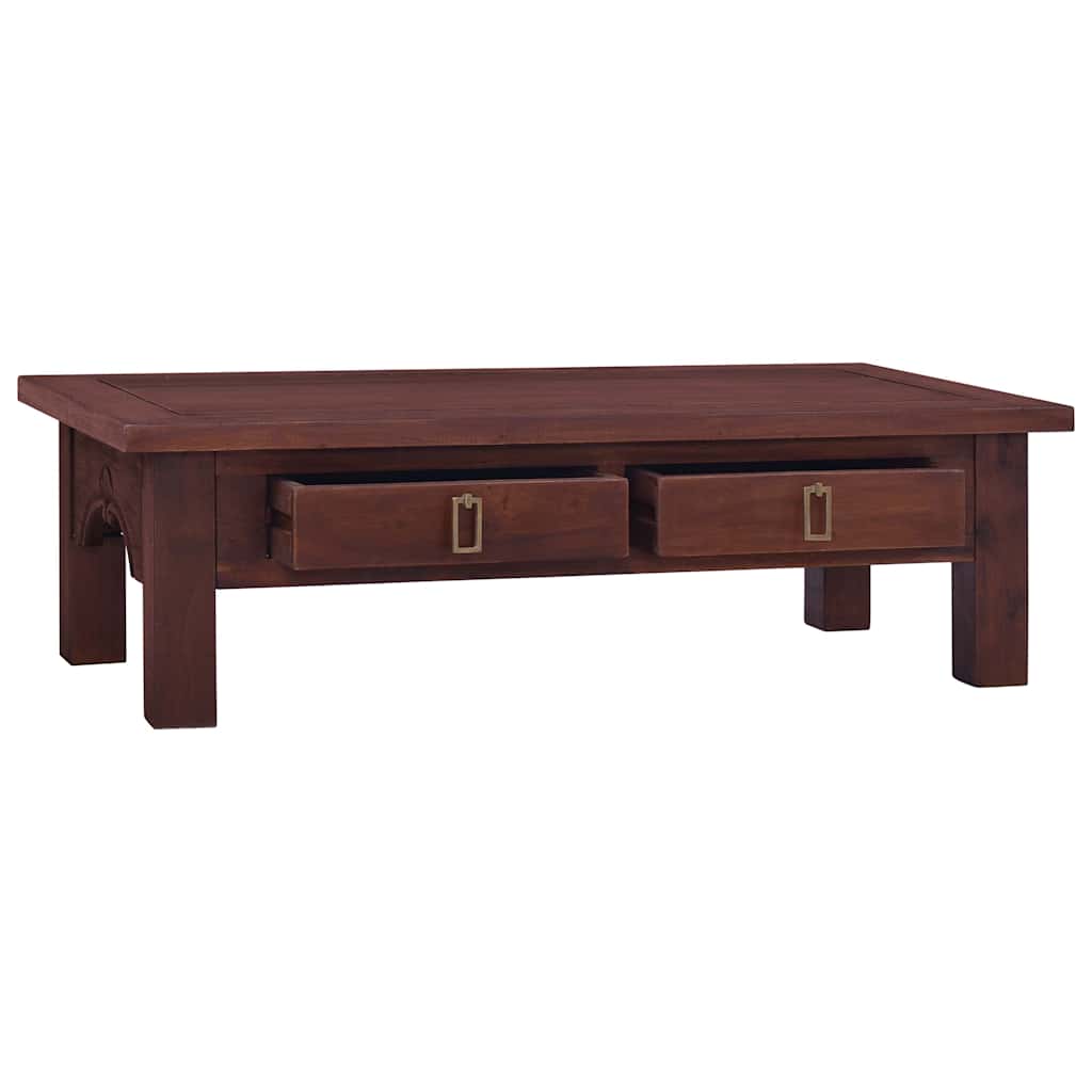 vidaXL Coffee Table 100x50x30 cm Solid Mahogany Wood Classic Brown