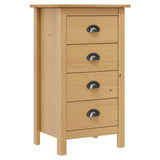 vidaXL Dressoir Hill 46x35x80 cm massief grenenhout