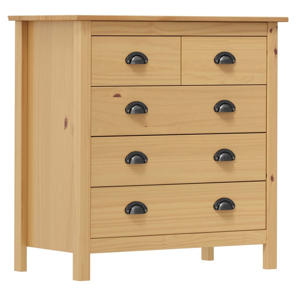 vidaXL Dressoir Hill 46x35x80 cm massief grenenhout