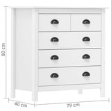 vidaXL Dressoir Hill 46x35x80 cm massief grenenhout