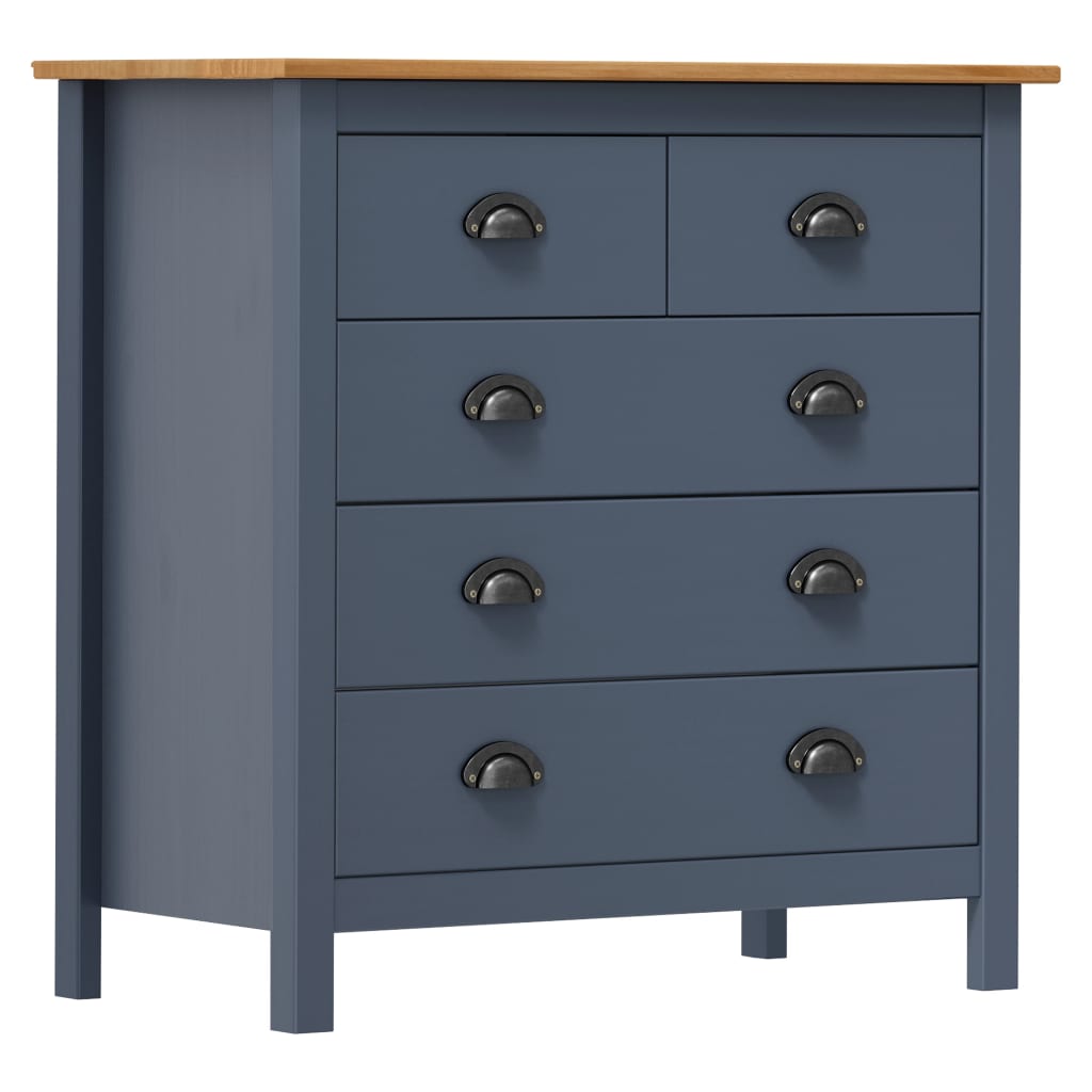 vidaXL Dressoir Hill 46x35x80 cm massief grenenhout