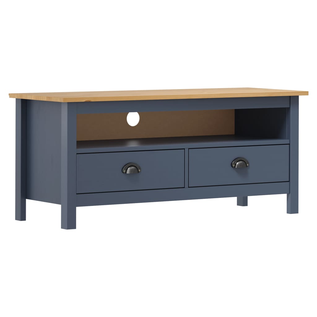 vidaXL Tv-meubel Hill 110x40x47 cm grenenhout honingbruin