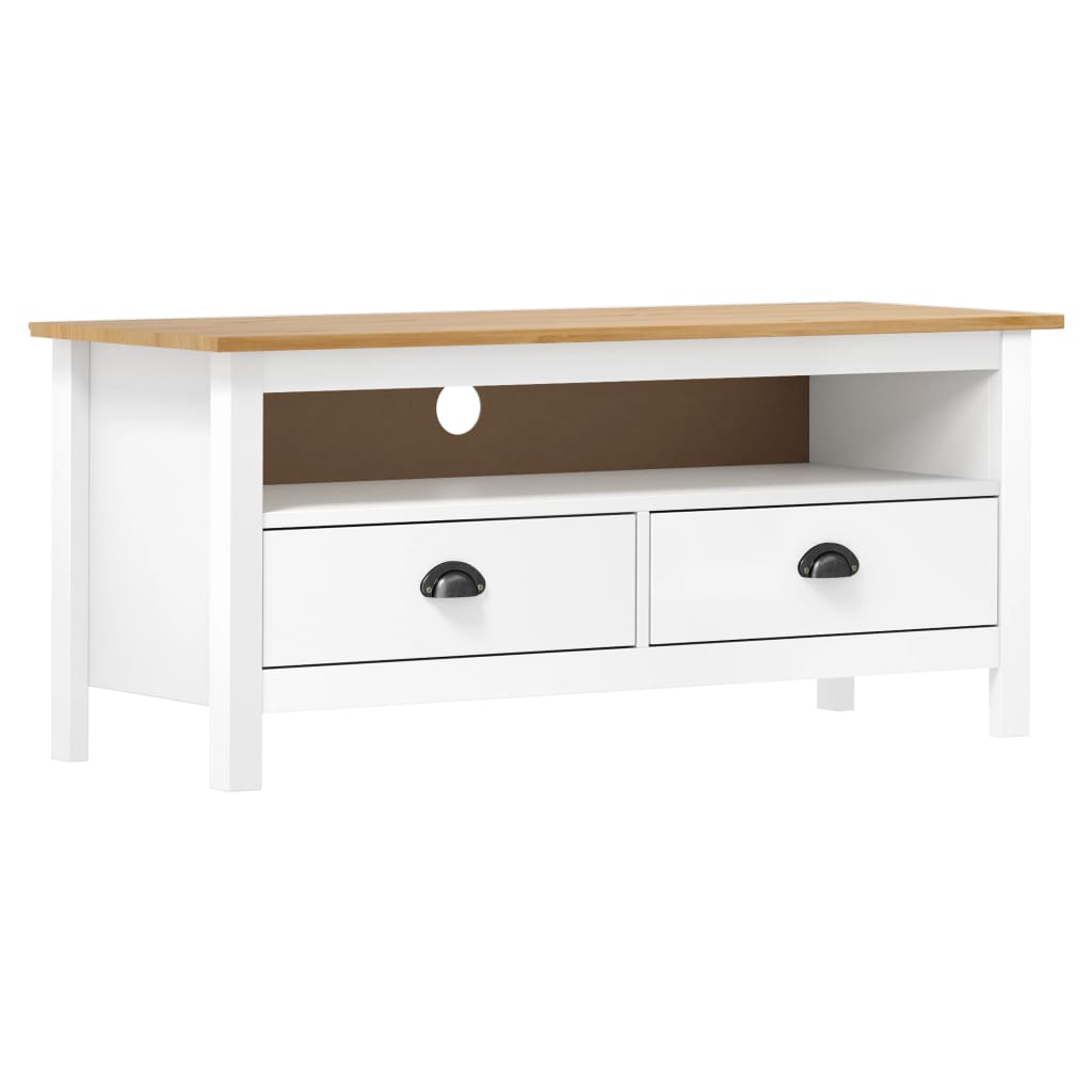 vidaXL Tv-meubel Hill 110x40x47 cm grenenhout honingbruin