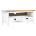 vidaXL Tv-meubel Hill 110x40x47 cm grenenhout honingbruin