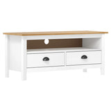 vidaXL Tv-meubel Hill 110x40x47 cm grenenhout honingbruin