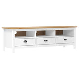 vidaXL TV Cabinet Hill 158x40x47 cm Pine Wood Honey Brown
