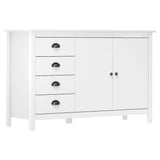 vidaXL Dressoir Hill 130x40x80 cm massief grenenhout honingbruin