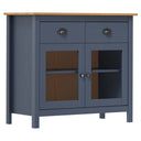 vidaXL Sideboard Hill Range 90x40x80 cm Solid Pine Wood Grey