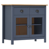 vidaXL Sideboard Hill Range 90x40x80 cm Solid Pine Wood Grey