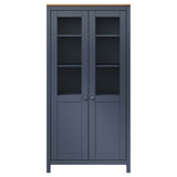 vidaXL Hoge kast Hill 85x37x170,5 cm massief grenenhout grijs