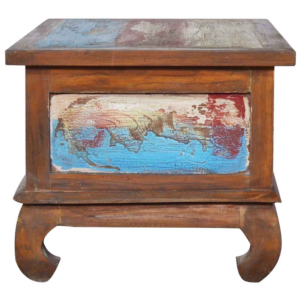 vidaXL Salontafel 80x50x40 cm gerecycled teakhout